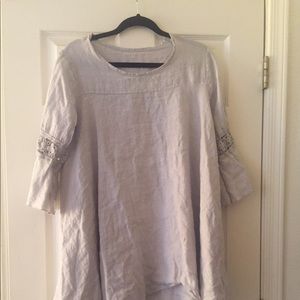 Blue Linen Tunic